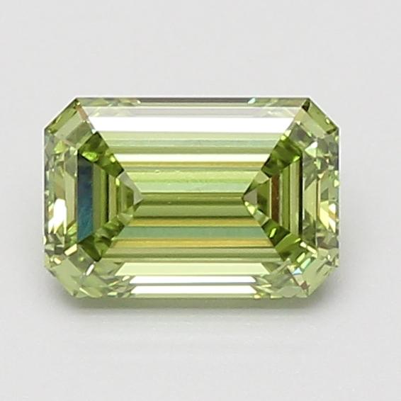 1.13 Ct. Fancy Vivid Green Emerald Lab Grown Diamond