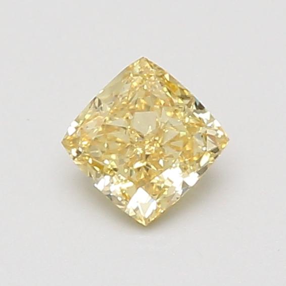 0.55 Ct. Fancy Intense Yellow Cushion Lab Grown Diamond