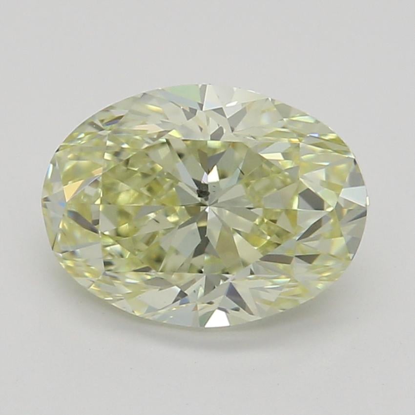 1.00 Ct. Fancy Light Yellow Oval Diamond