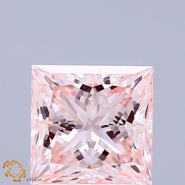 1.82 Ct. Fancy Intense Pink Princess Lab Grown Diamond