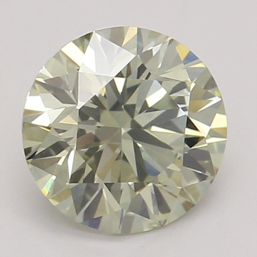 0.63 Ct. Fancy Gray-Greenish Yellow Round Diamond