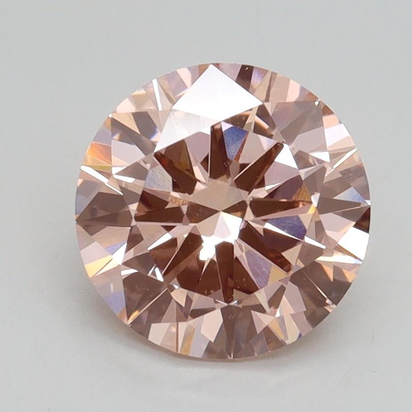 2.00 Ct. Fancy Intense Pink Round Lab Grown Diamond