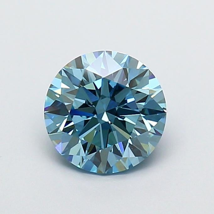 1.73 Ct. Fancy Vivid  Blue Round Lab Grown Diamond
