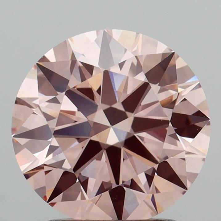 2.00 Ct. Fancy Brownish Pink Round Lab Grown Diamond