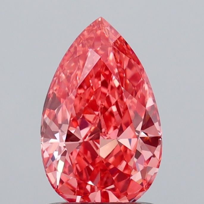 1.08 Ct. Fancy Intense  Pink Oval Lab Grown Diamond