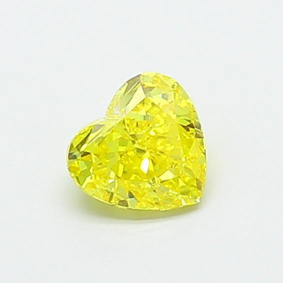 0.56 Ct. Fancy Vivid Yellow Heart Lab Grown Diamond