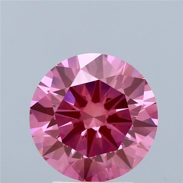 3.08 Ct. Fancy Vivid  Pink Round Lab Grown Diamond