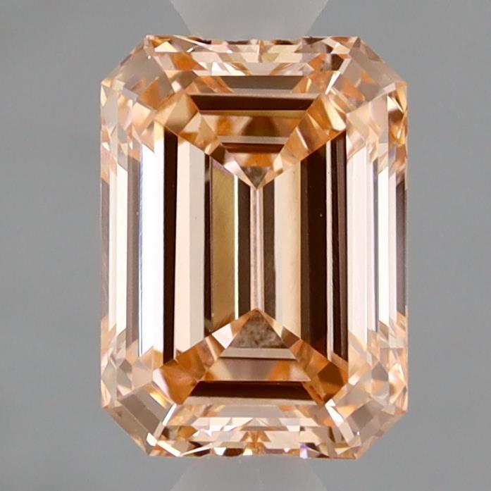 1.26 Ct. Fancy Intense Orangy Pink Emerald Lab Grown Diamond