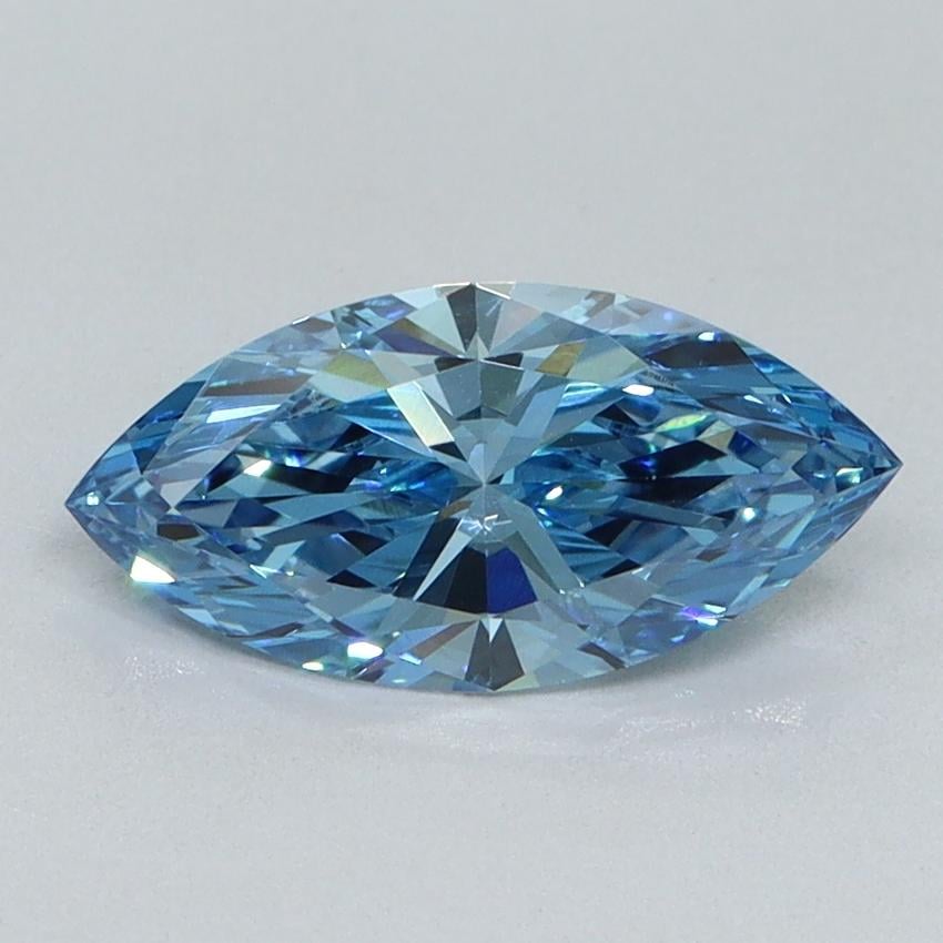 1.03 Ct. Fancy Vivid Blue Marquise Lab Grown Diamond