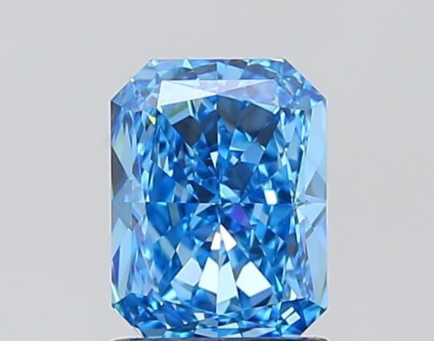 1.53 Ct. Fancy Vivid Blue Radiant Lab Grown Diamond
