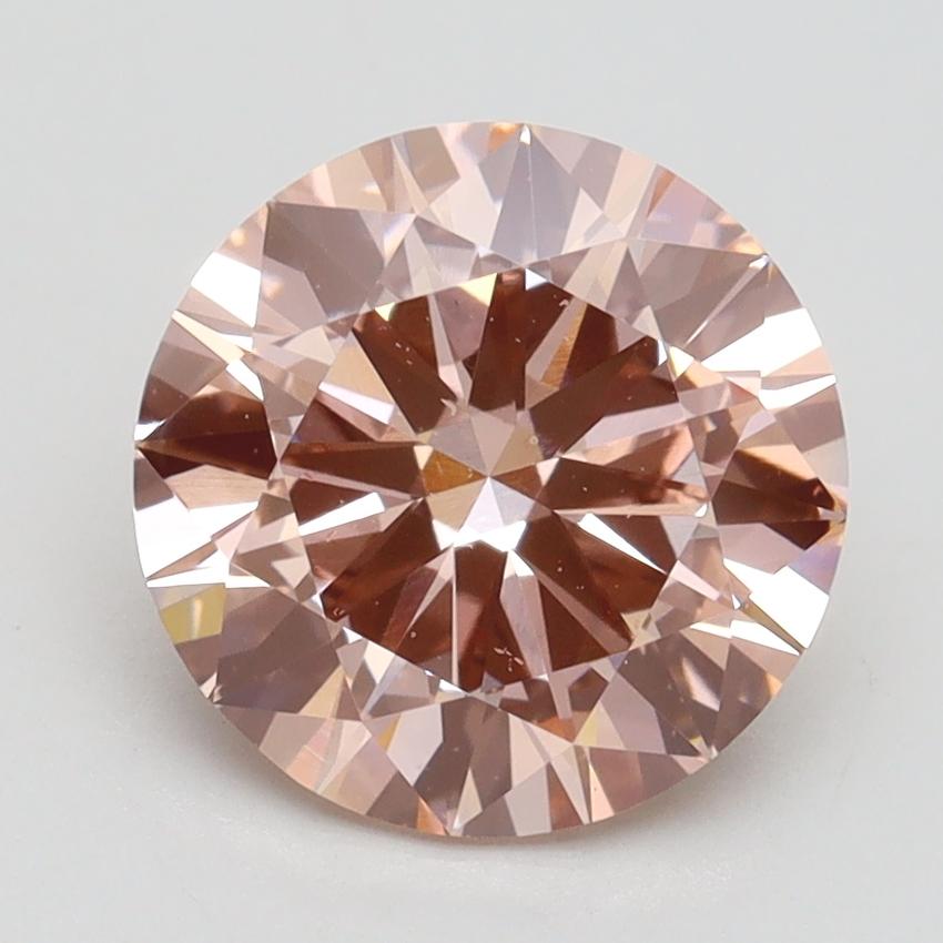 2.50 Ct. Fancy Intense Pink Round Lab Grown Diamond