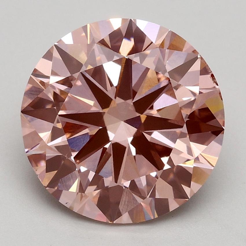 2.80 Ct. Fancy Intense Pink Round Lab Grown Diamond