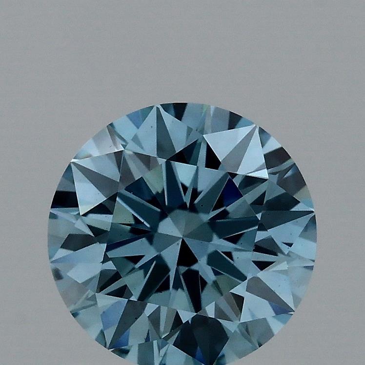 1.04 Ct. Fancy Vivid Blue Round Lab Grown Diamond