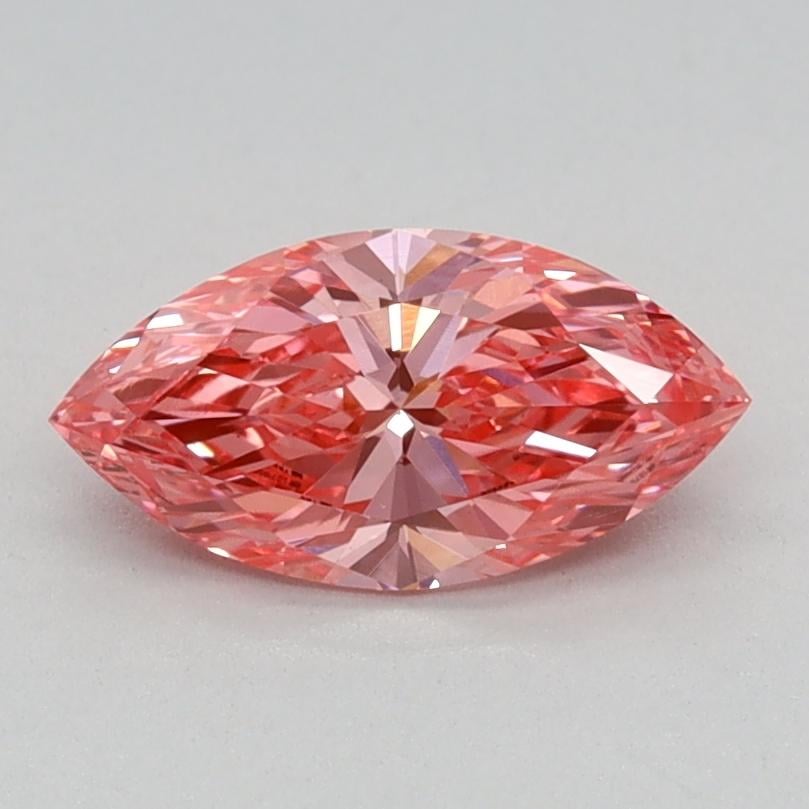 0.57 Ct. Fancy Vivid Pink Marquise Lab Grown Diamond