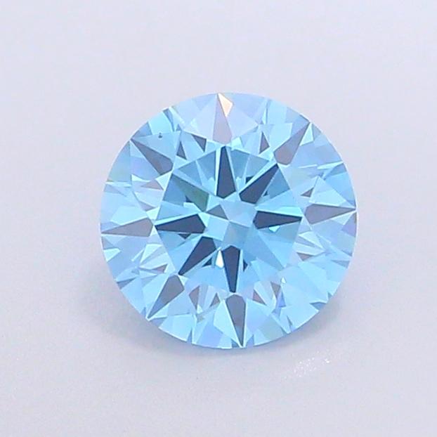 1.11 Ct. Fancy Vivid Blue Round Lab Grown Diamond