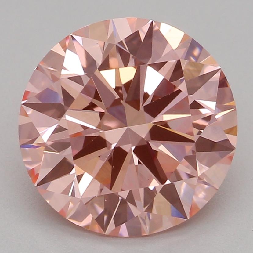 2.00 Ct. Fancy Vivid Pink Round Lab Grown Diamond