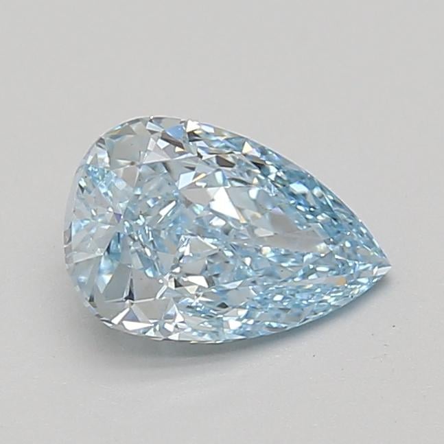 1.19 Ct. Fancy Vivid Blue Pear Lab Grown Diamond