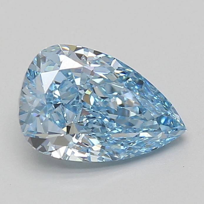 2.02 Ct. Fancy Vivid Blue Pear Lab Grown Diamond