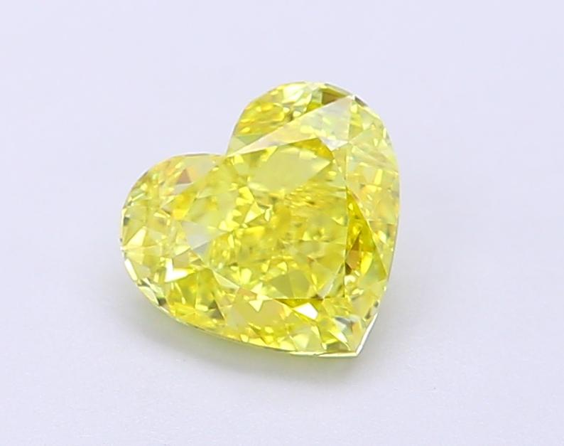 1.19 Ct. Fancy Vivid  Yellow Heart Lab Grown Diamond