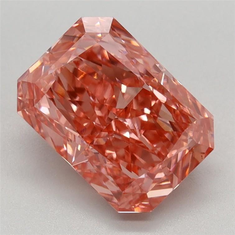 2.16 Ct. Fancy Vivid Pink Radiant Lab Grown Diamond