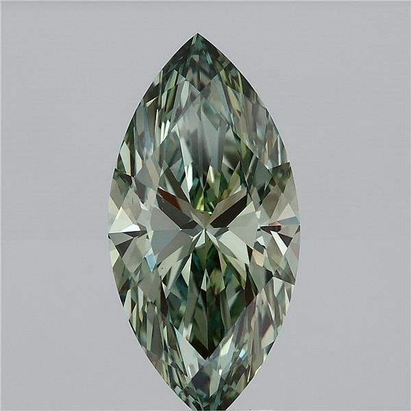 5.01 Ct. Fancy Vivid Green Marquise Lab Grown Diamond