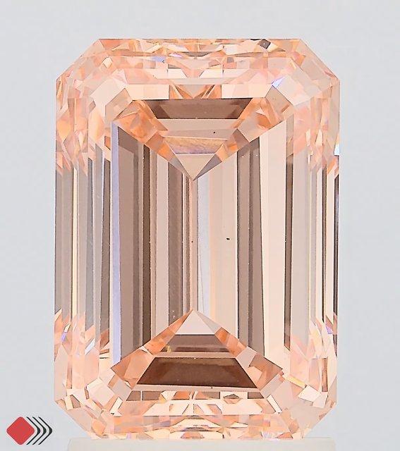 3.00 Ct. Fancy Intense Pink Emerald Lab Grown Diamond