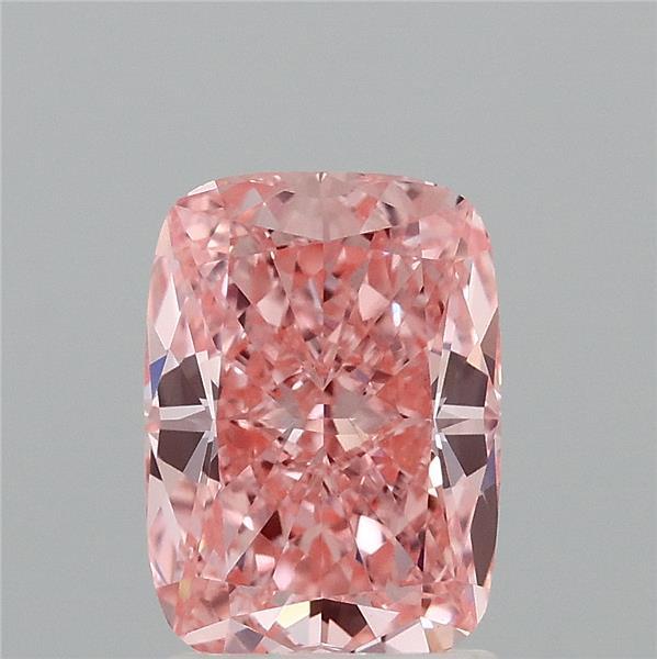 2.05 Ct. Fancy Vivid Pink Cushion Lab Grown Diamond
