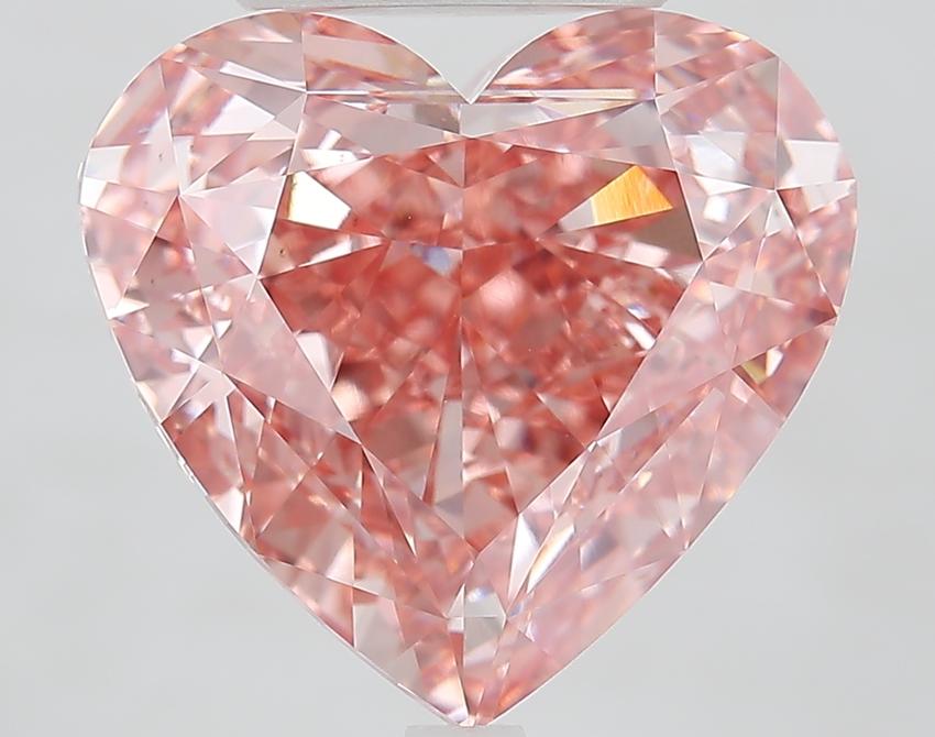 10.03 Ct. Fancy Vivid Pink Heart Lab Grown Diamond