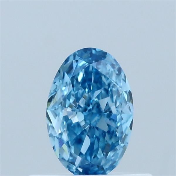 0.54 Ct. Fancy Vivid Blue Oval Lab Grown Diamond