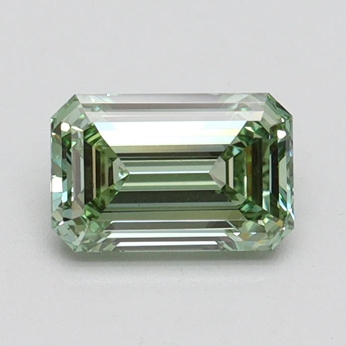 0.78 Ct. Fancy Intense Pacific Green Emerald Lab Grown Diamond
