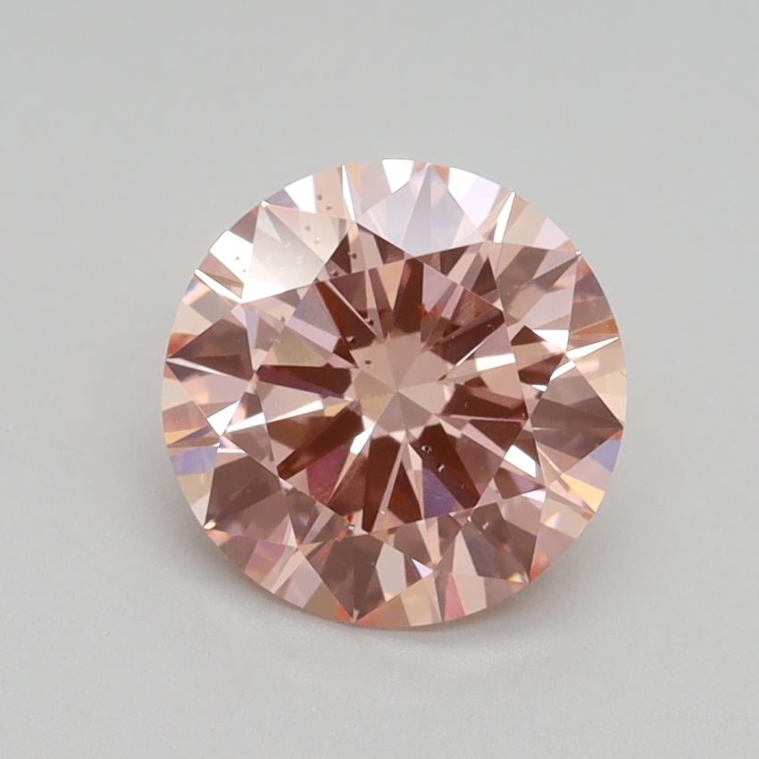 1.70 Ct. Fancy Intense Pink Round Lab Grown Diamond