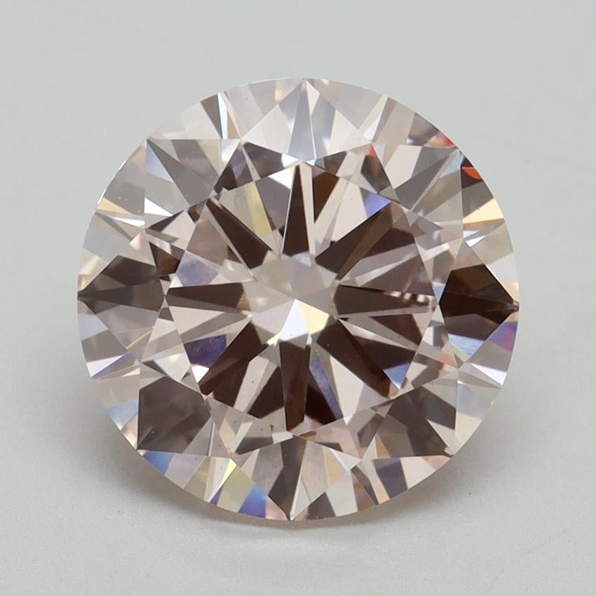4.02 Ct. Fancy Pink Round Lab Grown Diamond