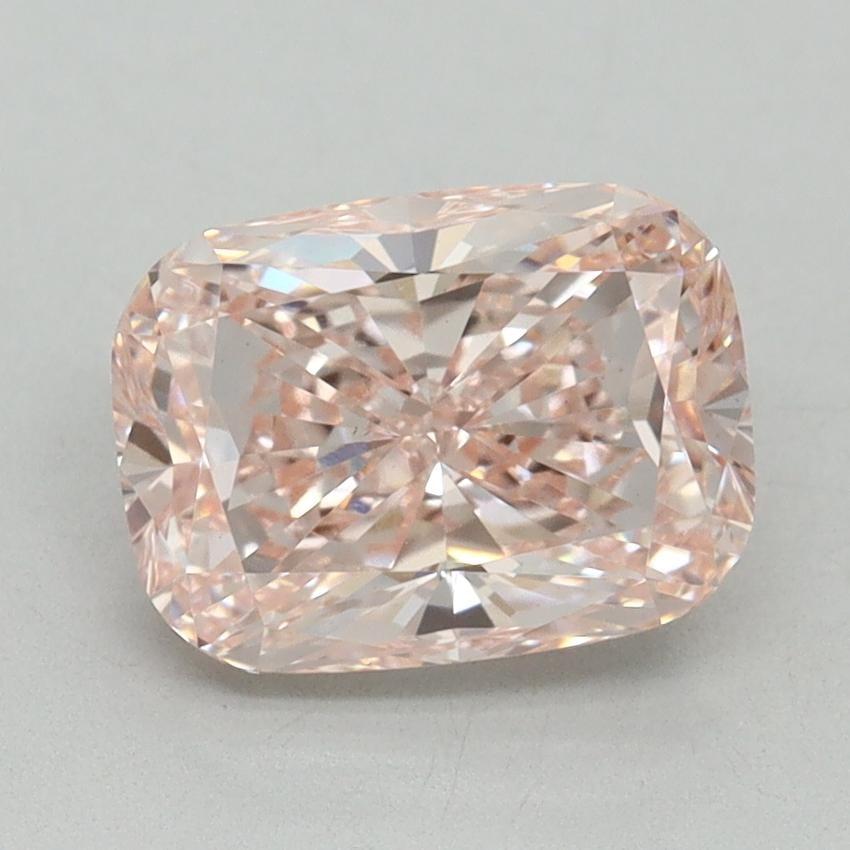 2.10 Ct. Fancy Intense Pink Cushion Lab Grown Diamond