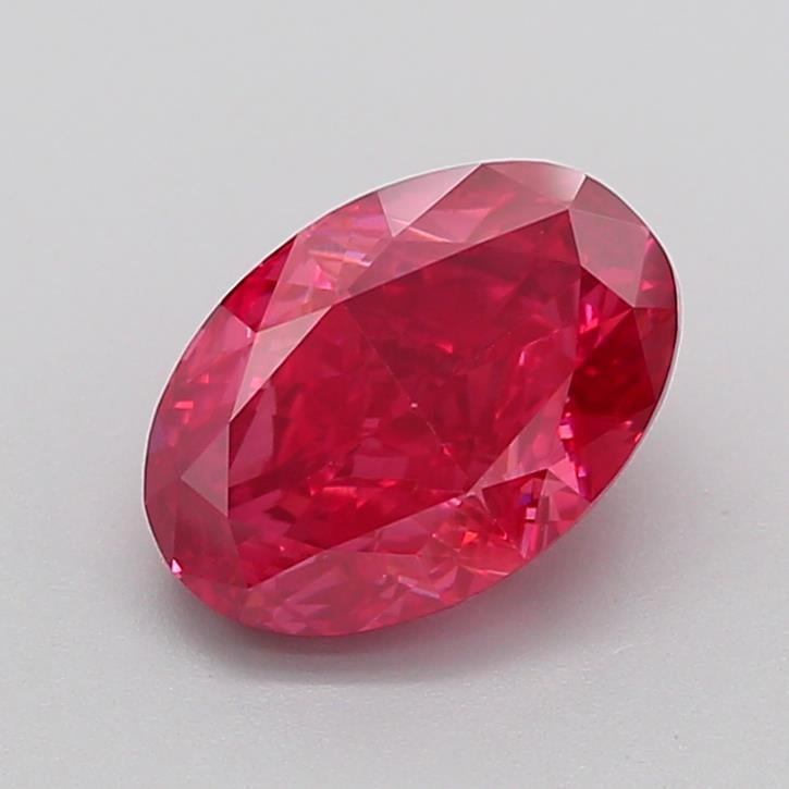 3.08 Ct. Fancy Vivid  Pink Oval Lab Grown Diamond