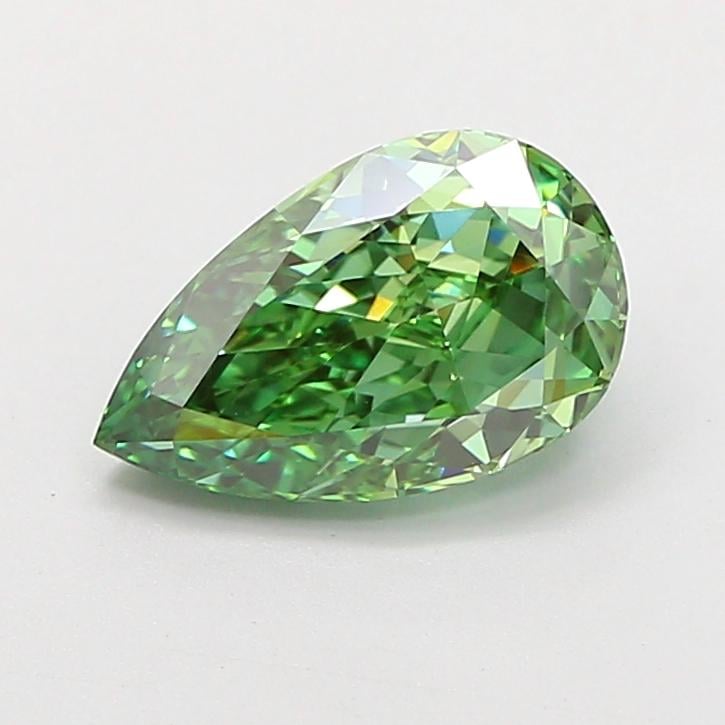 1.73 Ct. Fancy Vivid Green Pear Lab Grown Diamond