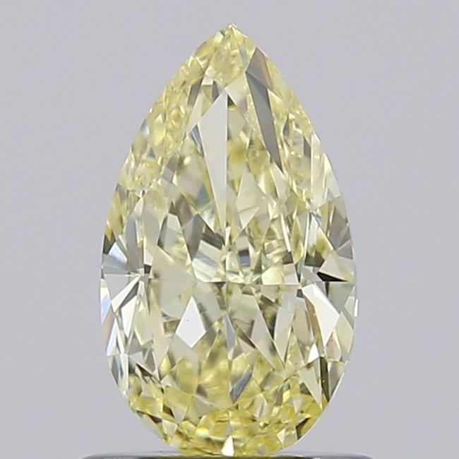 0.92 Ct. Fancy Light Yellow Pear Lab Grown Diamond
