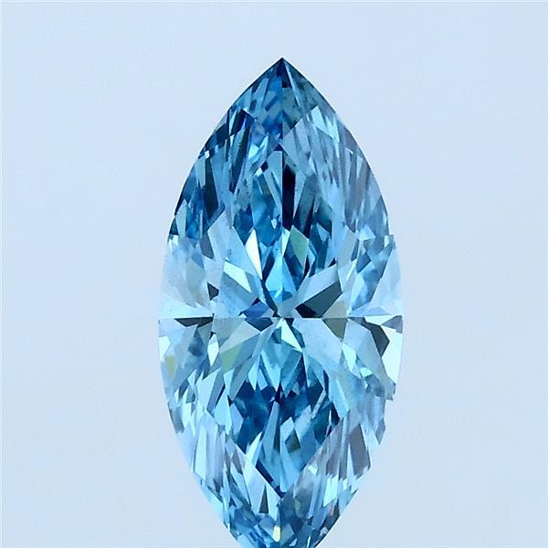 1.00 Ct. Fancy Vivid Blue Marquise Lab Grown Diamond