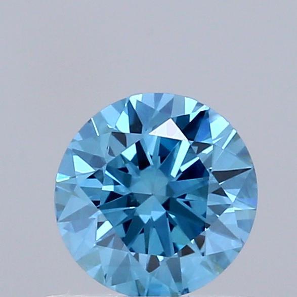 0.50 Ct. Fancy Vivid Blue Round Lab Grown Diamond