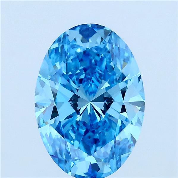1.51 Ct. Fancy Blue Oval Lab Grown Diamond