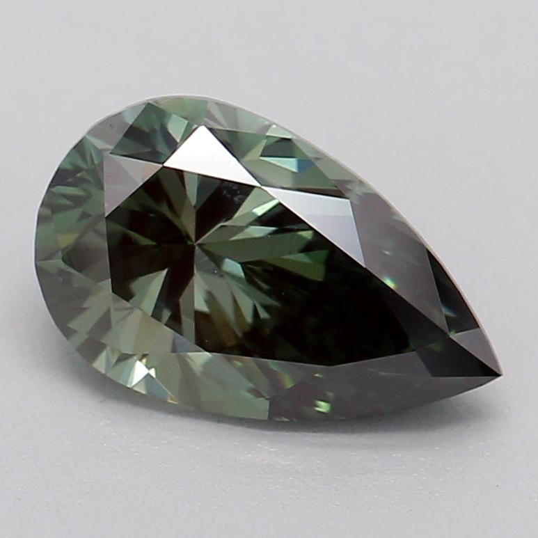 0.92 Ct. Fancy Deep Green Pear Lab Grown Diamond