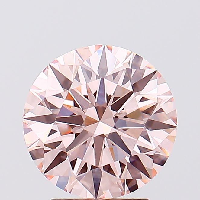 3.07 Ct. Fancy Pink Round Lab Grown Diamond