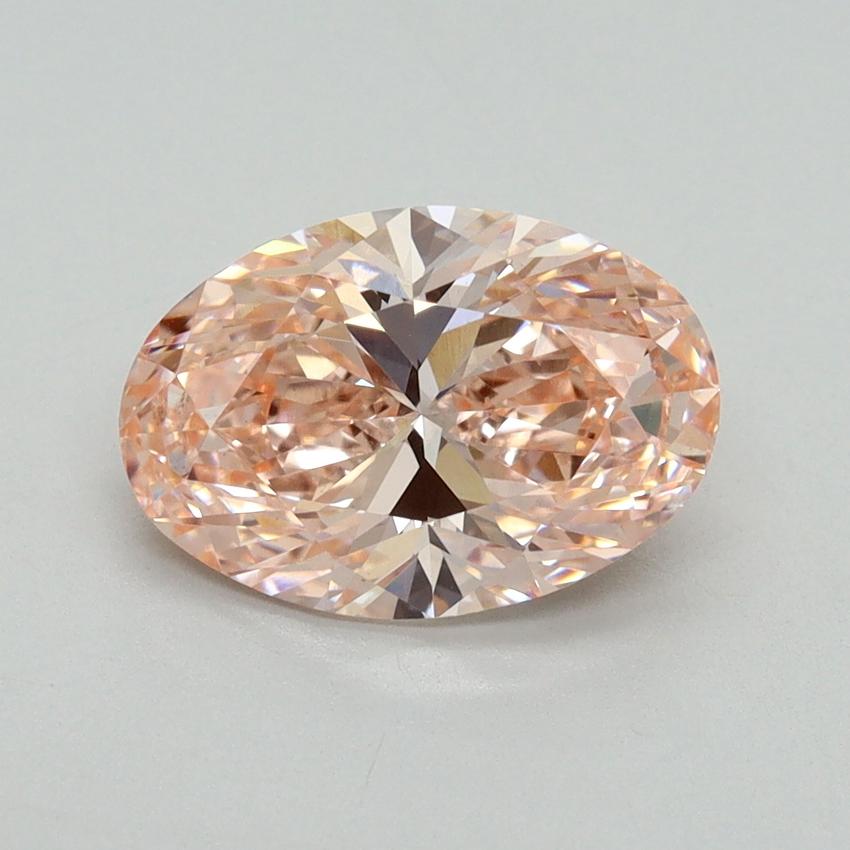 2.15 Ct. Fancy Vivid Pink Oval Lab Grown Diamond