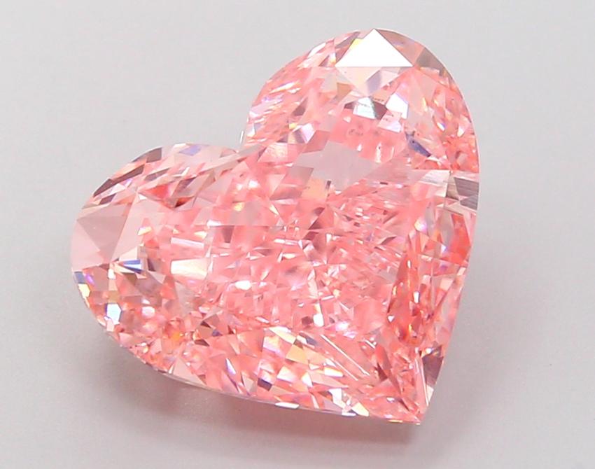 4.64 Ct. Fancy Vivid Pink Heart Lab Grown Diamond