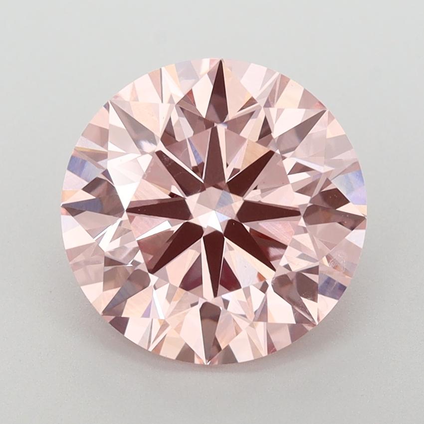 3.58 Ct. Fancy Intense  Pink Round Lab Grown Diamond