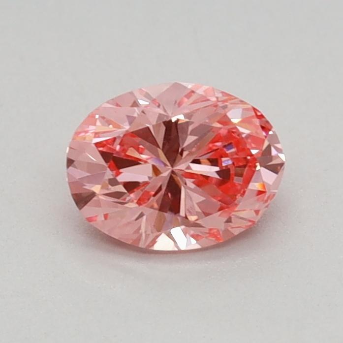 0.40 Ct. Fancy Vivid Pink Oval Lab Grown Diamond