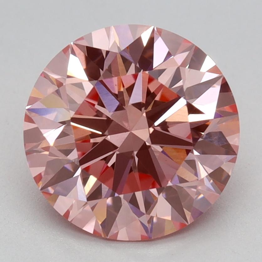 2.04 Ct. Fancy Vivid Pink Round Lab Grown Diamond