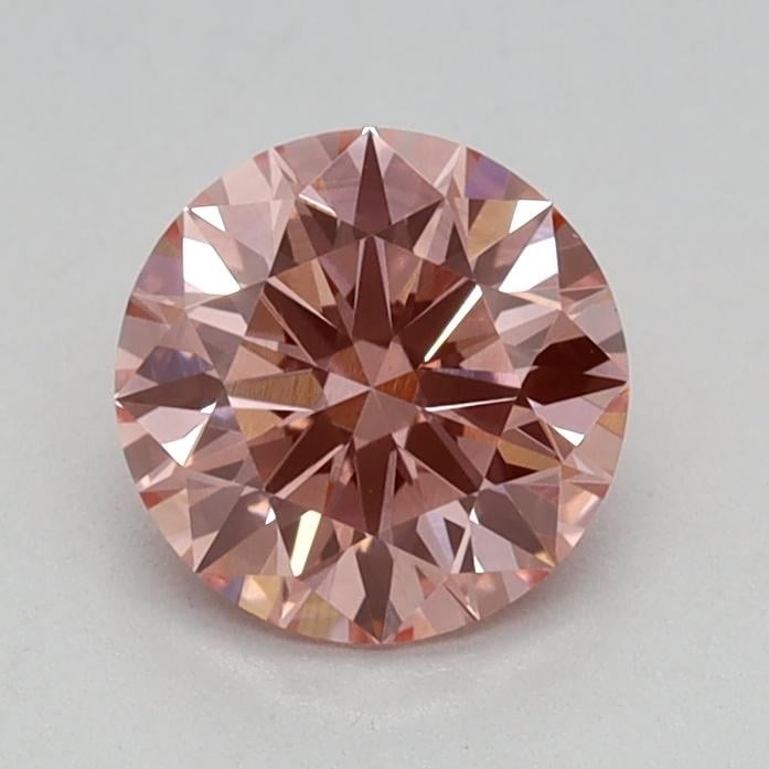 0.63 Ct. Fancy Vivid Pink Round Lab Grown Diamond