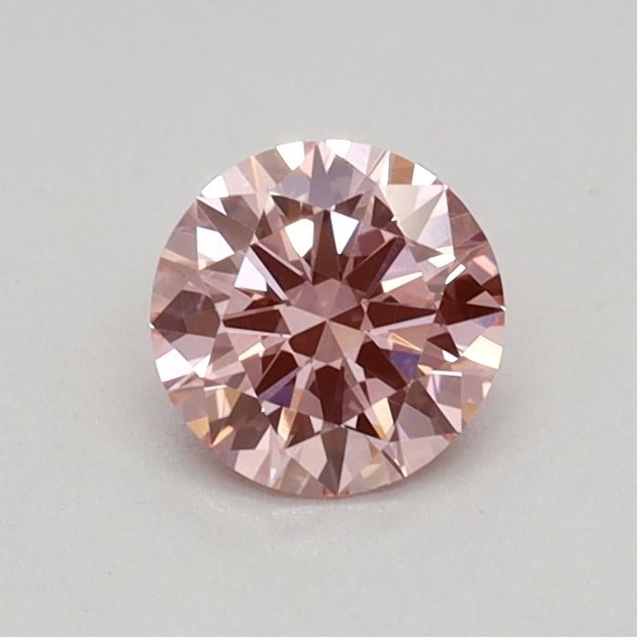0.35 Ct. Fancy Vivid Pink Round Lab Grown Diamond