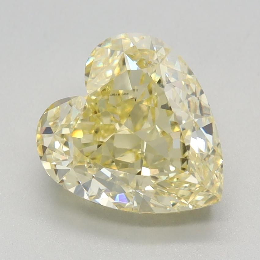 2.54 Ct. Fancy Intense Yellow Heart Lab Grown Diamond