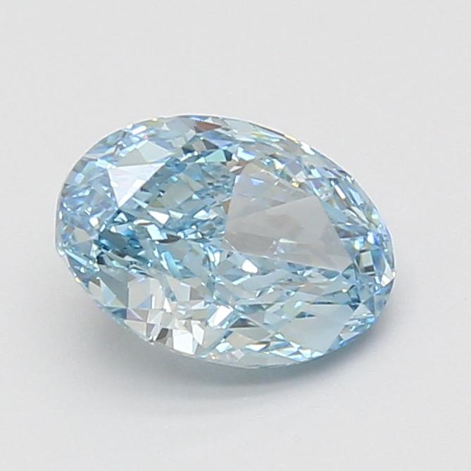 1.59 Ct. Fancy Vivid Blue Oval Lab Grown Diamond